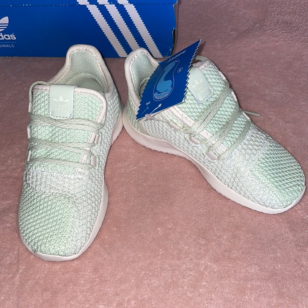 Adidas Tubular Shadow size 9 kids minty green sneakers shoes run small more “7 - Picture 3 of 9